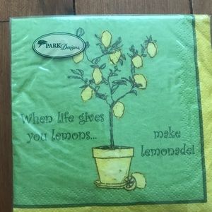 Lemon napkins 20 new